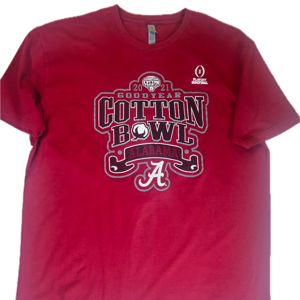 Alabama Crimson Tide Shirt Mens XL NCAA College Football Cotton Bowl‎ 2021 CFP